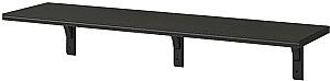 Полка на стену IKEA Bergshult/Ramshult 120x30 Черно-коричневый