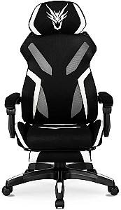 Fotoliu gaming Mebel Elite Maximo Negru/Alb