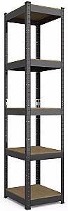 Rafturi pentru depozitare Nex Budget 1800x400x400 mm Antracit (Gri)
