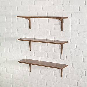 Raft de perete Modalife Triple Brown (Maro)