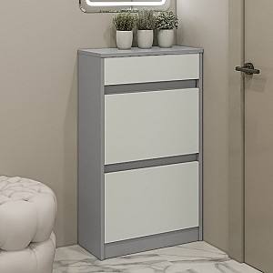 Dulap pentru incaltaminte PS AY-60/2-1 Gri / Gri Deschis