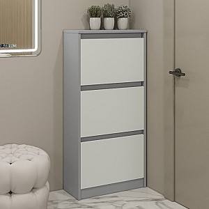Dulap pentru incaltaminte PS AY-60/3 Gri / Gri Deschis