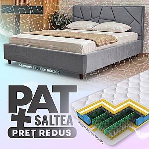 Pat Queens Seul Eco 180x200 + Saltea Salt Confort Lux 180x200