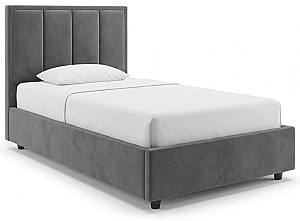 Pat copii Alcantara Pulsar 90x200 Gri Închis