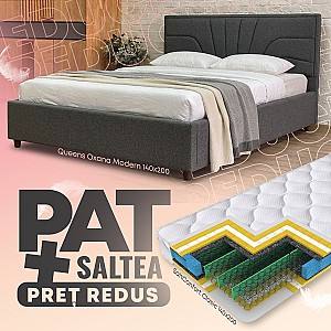Pat Queens Oxana Modern 140x200 + Saltea Salt Confort Clasic 140x200