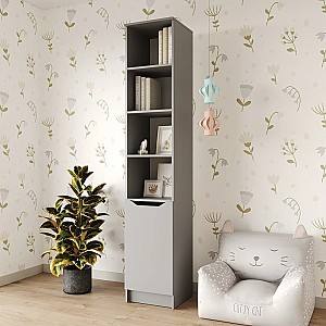 Dulap penal MBS Lilu 1D (40x40x210 cm) Gri