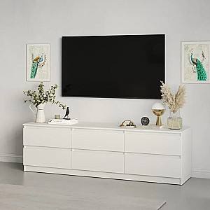 Tumba pentru televizor MBS Neo 6S (180x43x53 cm) Alb