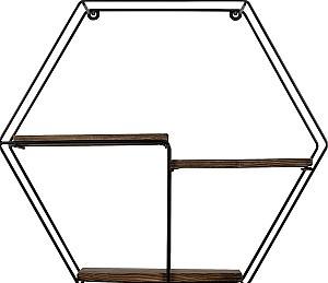 Raft de perete Mirage Meble Narcissus Walnut/Black