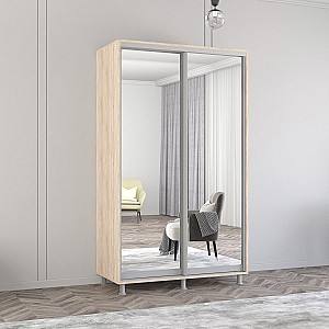 Шкаф-купе Mobildor Lux Aron 140 (2 зеркала) Дуб Сонома