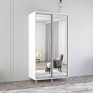 Шкаф-купе Mobildor Lux Aron 120 (2 зеркало) Белый