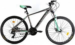 Горный велосипед Crosser SOLO 29/21 21S Shimano+Logan Hidraulic Gray/Green