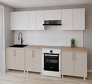 Set mobila bucatarie Smartex K1 280 cm Alb / Cașmir