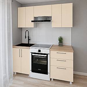 Set mobila bucatarie Smartex K2 180 cm Ivory