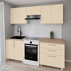 Set mobila bucatarie Smartex K2 220 cm Ivory