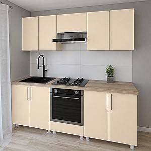 Set mobila bucatarie Smartex K3 220 cm Ivory