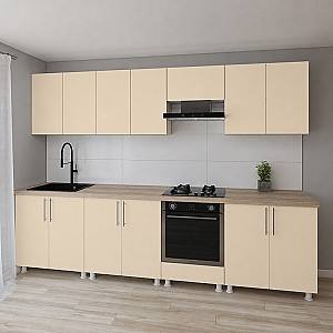 Set mobila bucatarie Smartex K3 300 cm Ivory
