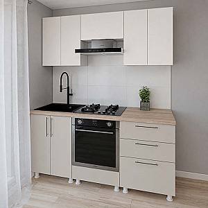 Set mobila bucatarie Smartex K4 180 cm Alb / Cașmir