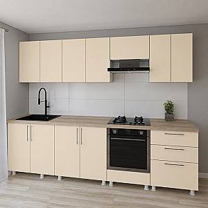 Set mobila bucatarie Smartex K4 300 cm Ivory