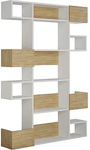 Стеллаж Trendy Niho Белый/Дуб (Бежевый)