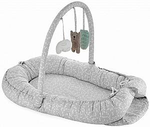 Гнездо для новорожденных BABYJEM Between Parents Grey