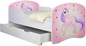 Детская кровать Acma Meble I Pony 80x180 ящик/матрас 7cm Белый