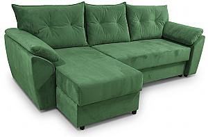Canapea coltar Aurus Viva 265x150 cm (tick-tac) Verde