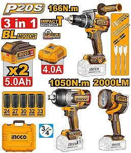 Набор электроинструментов INGCO COSLI250882