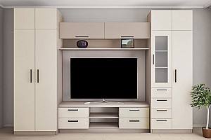 Living PS Elina T (TV-1.8 m, vitrină) 3.4 m Toffi / Bej