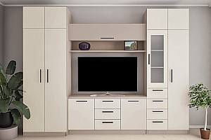 Living PS Elina BT (TV-1.5 m, vitrină) 3.1 m Toffi / Bej