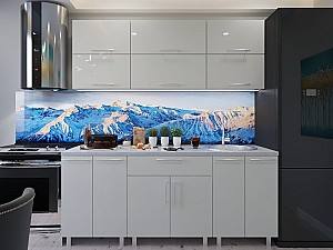 Set mobila bucatarie PS Modern 1.8 m (MDF lucioasa) Bianco