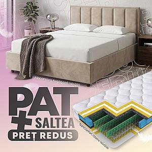 Pat Alcantara Avangard 1.6 m + Saltea Salt Confort Clasic 160x200