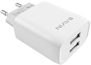Зарядное устройство для телефона BAVIN PC956Y White