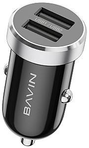 Автомобильная зарядка BAVIN PC862TY + Cable Type-C Black