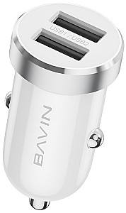 Автомобильная зарядка BAVIN PC862TYWH + Cable Type-C White