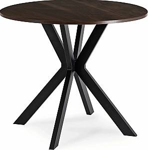 Стол Mebel Elite Lauren 80 Орех (Коричневый)/Черный