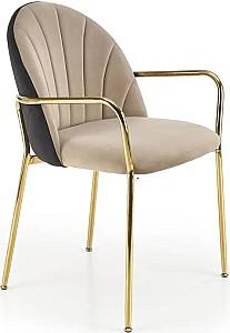 Scaun Halmar K500 Beige/Black/Gold