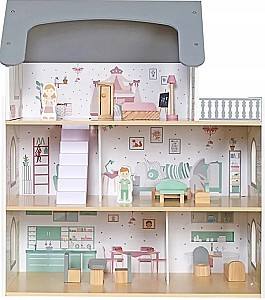 Кукольный домик Gotel B70S White/Grey/Natural
