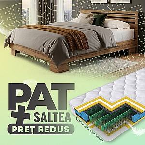 Кровать Aurus Nobilis 160x200 Дуб Темный + Матрас Salt Confort Clasic 160x200