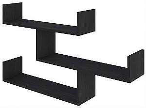 Raft de perete DECO Tibet Black Wood