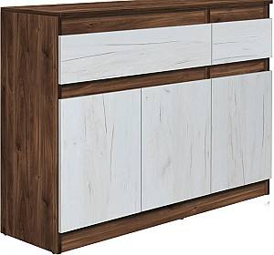 Comoda Modern Komfi 120cm Brandy Castello Oak/Craft Oak White