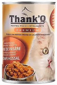 Влажный корм для кошек Thank’Q Premium Птица 415g