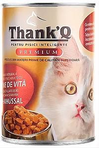 Влажный корм для кошек Thank’Q Premium Говядина 415g