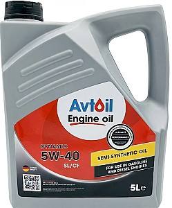 Моторное масло Avtoil 5W40 Dynamic SL/CF 5L