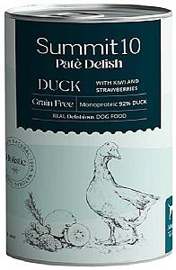Влажный корм для собак Summit 10 Adult dog duck with kiwi and strawberries 400g