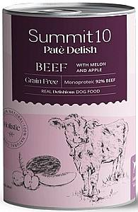 Влажный корм для собак Summit 10 Adult dog beef with melon and apple 400g