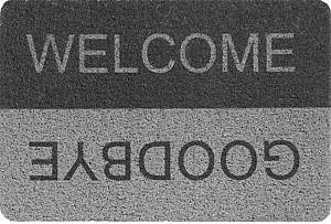 Covoras intrare Hydro-S CURLY PRINT 40x60cm Grey/Black