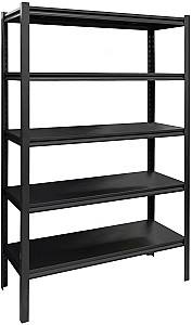 Rafturi pentru depozitare DP Cu 5 nivele V2 120x183 Negru