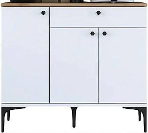 Comoda Mirage Meble JE194 Alb/Nuc (Maro)