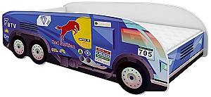 Детская кровать Acma Meble VI/Truck LKW Nr.8 80x160 матрас 7cm Темно-синий