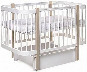 Детская кроватка Eucalyptus Karol Plus Longitudinal (DS-905) Белый/Капучино